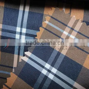Yellowish-brown Yarn Dyed Fancy Checks Fabric for Shirt and Dress thumbnail-1