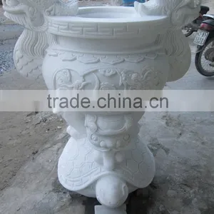 Hand Sculpture Carving Stone Marble Large Censer Thurible thumbnail-4