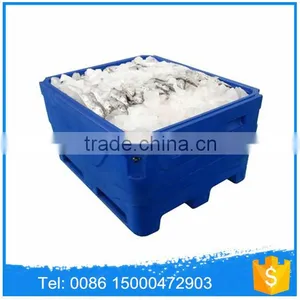 Rotational Molded Plastic Insulated Container 1000L for Fish, PE Plastic Fish Box With Insulation Material thumbnail-4