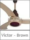 Victor Brown Metal Blade Air Cooling Electric Ceiling Fan thumbnail-1
