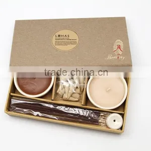 Special Design Scented Candle Set With Ceramic Bowl thumbnail-1