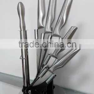5PCS Stainless Steel Kitchen Knife Set With Hollow Handle thumbnail-3