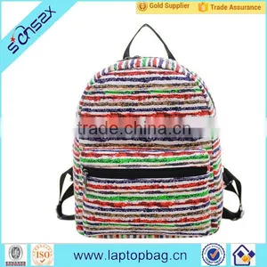 New Style Girls Canvas Backpack Kids Canvas Bagpack School Bags thumbnail-3