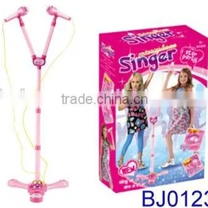 Fashion Kids Toy Music Instrument Battery Operated Stand Microphone thumbnail-1