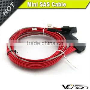 1m High Speed Mini SAS SFF8484 32pin to 4xSATA 7pin Cable thumbnail-2