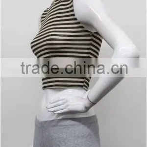 Latest Model High Neck Designs for Ladies Latest Model Tops Sexy Women White Tight thumbnail-6