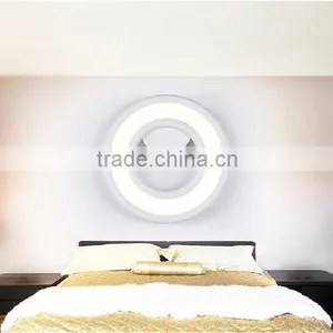 High Power Cool White Modern Wall Lamps 6W White Round Acrylic Wall Lamps thumbnail-3