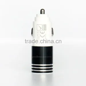 Slim Car Charger 3.1 Dual Usb Mobile Charger Headset Charger in Car 12/24V thumbnail-4