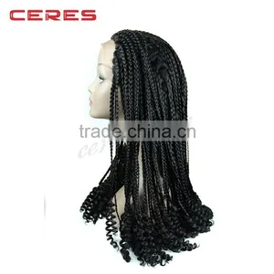 2016 Hottest Style 100% Japanese Fiber Lace Front Synthetic Wig, Kinky Marley Big Braid Wig thumbnail-4