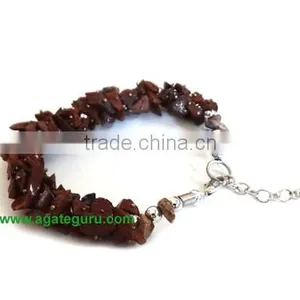 Red Jasper Chips Bracelet : India Chakra Bracelet Wholesaler thumbnail-1