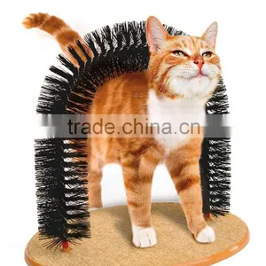 Purrfect Arch Self Groomer With Bag of Catnip, Cat Grooming Arch thumbnail-1