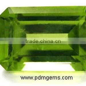 Peridot Gemstone Faceted Octagon thumbnail-1