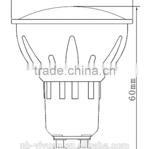 High Quality TUV-GS, CE, RoHS Approved 3 Years Warranty Aluminium Plastic 6W 480LM LED GU10 Bulb thumbnail-3