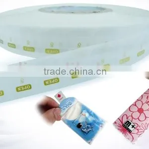 Tissue Paper Open Label Removable Self Adhesive Tissue Seal Label on Roll Wholesale thumbnail-1