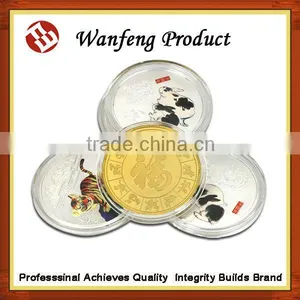 Top Sell Cheap Metal Wedding Decoation Gift Gold Silver Coins thumbnail-3