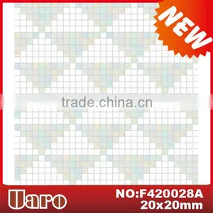 Triangle Design Flooring Glass Artistic Mosaic Pattern thumbnail-1