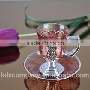 Eco Friendly Gold Plated Bulk Tea Cup and Saucer Sets thumbnail-1