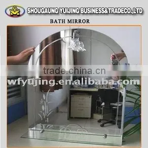 Shandong Factory Price 2mm Mirror Glass Pieces Bath Mirror Type Factory thumbnail-4