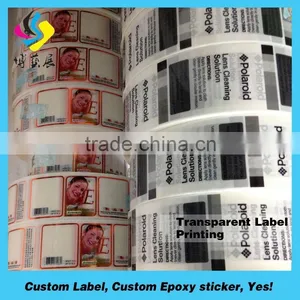 Promotional Glass Sticker Clear Transparent Stickers for Car Windows thumbnail-1