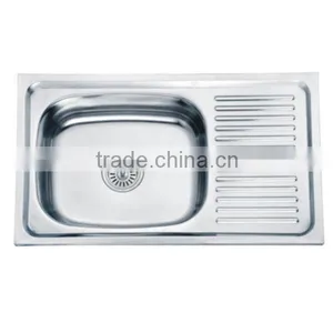 Kitchen Sink Single Bowl With Drainboard thumbnail-1
