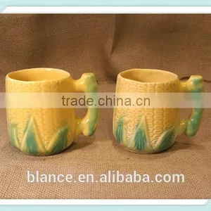 Funny Ceramic Corn Shaped Coffee Mug in 3d Design Cup thumbnail-3