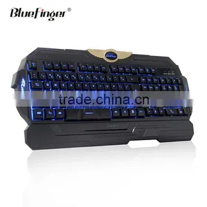 Custom Cheaper USB Wired Three Color Backlit Gaming Keyboard thumbnail-2