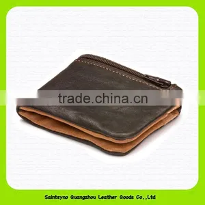 15603B Fashion Leisure Cow Leather Simple Classic Men's Wallet thumbnail-1