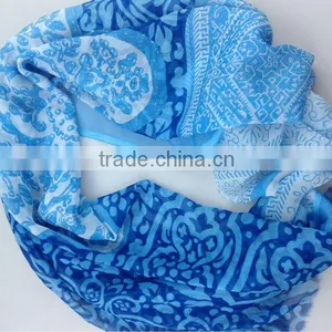 Screen Printed Silk Lady Scarf of China Professional Supplier Design thumbnail-1
