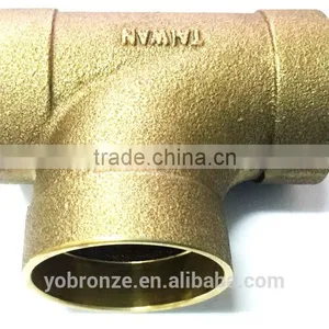 Good Quality and Made in Taiwan Bronze Casting DWV Copper Tee thumbnail-3