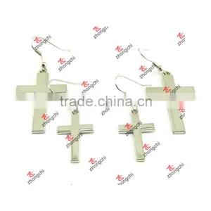 Fashion Metal Cross Charms Pendant Earrings for Sale thumbnail-1