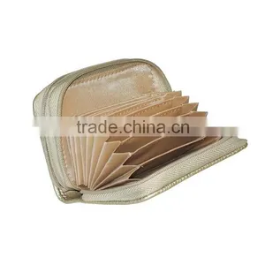 Womens Identity Safe Card Pebble Grain Wallet Fashion PU Leather Card Wallet thumbnail-4