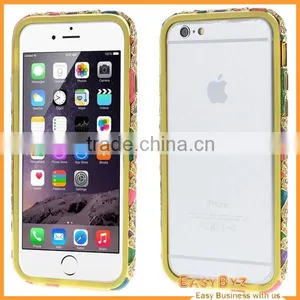 Luxury Crystal Diamond Bling Metal Frame Bumper Case Cover For IPhone 6 thumbnail-1
