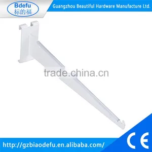 12" White Gridwall Metal Shelf Bracket for Retail Stores thumbnail-1