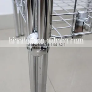 Supermarket Hot Sale Metal Chrome Wire Basket Storage Container,Dump Bin thumbnail-2