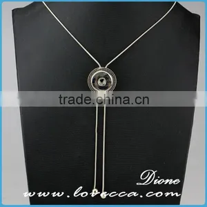 Made in China Custome Silver Button Pendant Necklace Jewelry for Sale thumbnail-5