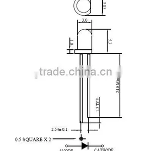 3mm Round Y-green Led thumbnail-2