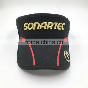 Long Brim 100% Polyester 3D Embroidery Men's Sports Sun Visor thumbnail-2