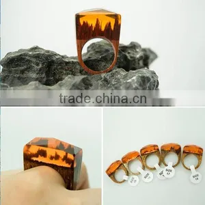 Promotional Items for 2016 Handmade Anniversary Engagement Secreted Wooden Rings thumbnail-5