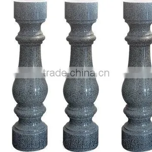 G654 China Natural Sesame Black Granite Stone Column thumbnail-1