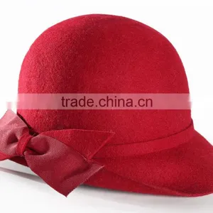 Polyester Cloche Hat Lady Cloche Hats thumbnail-4