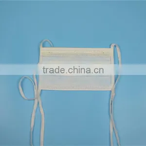 China Disposable Nonwoven 3ply White Face Mask thumbnail-1