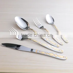 Elegant Spoon and Fork Set , Spoon and Fork Set , Chinese Soup Bowl and Spoon Set thumbnail-1