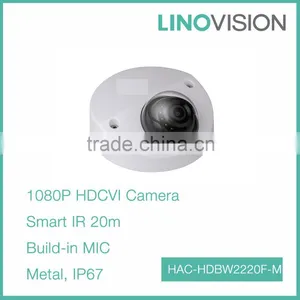 Water & Vandal Proof 2.4MP Bulid-in Mic 1080P Mobile HDCVI Camera With 20m IR thumbnail-1