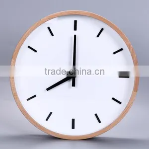 Home Fancy Decorative Cutomized Logo Wooden Wall Clock thumbnail-3