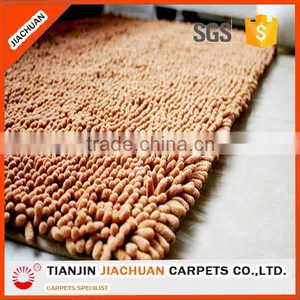 Non Slip Machine Made Water Absorbent Microfiber Chenille Bath Mat thumbnail-2