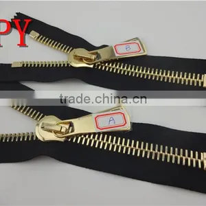 Large Teeth Metal Zipper for Sale thumbnail-1
