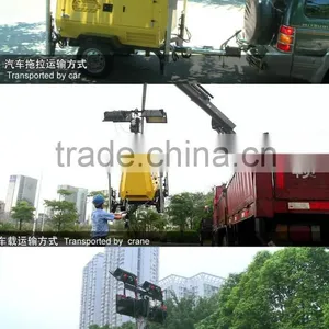 Mobile Metal Halide Lamp Tower Numbers of Floodlights,power of Lamp and Genset Customized Manual Winch thumbnail-6