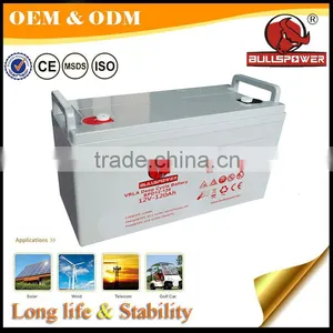 Deep Cycle Solar System Battery Cheap Price 12V 120Ah Solar Panel Kit Made in China Battery thumbnail-1