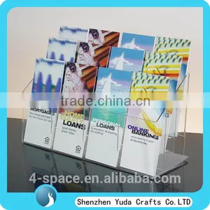 Best Selling Clear Acrylic Multistep Custom Restaurant Holder for Advertising Brochure thumbnail-2