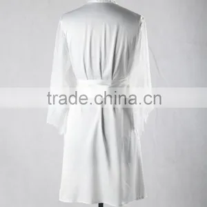 RB006 OEM 2015 Wholesale Luxurious Silky Feel Women's Sexy Kimono Robe thumbnail-2